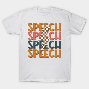 Speech Language Pathologist Vintage Retro SLP T-Shirt